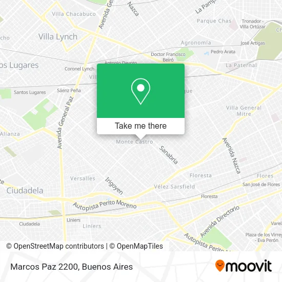 Mapa de Marcos Paz 2200
