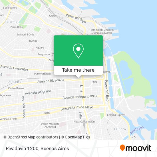 Rivadavia 1200 map