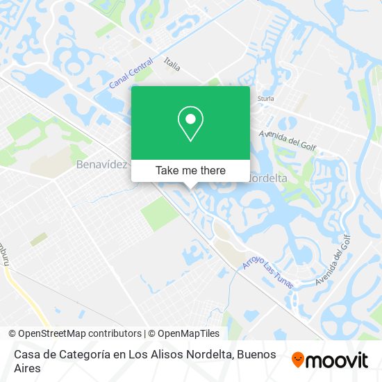 Casa de Categoría en Los Alisos Nordelta map