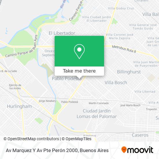 Av  Marquez Y Av  Pte  Perón 2000 map