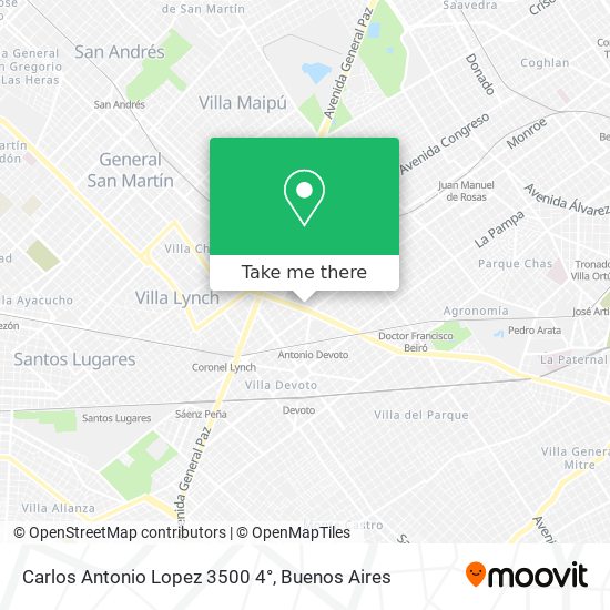 Mapa de Carlos Antonio Lopez  3500 4°