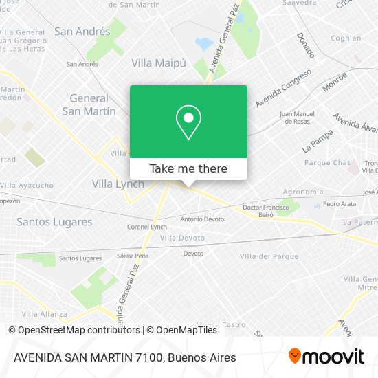 AVENIDA SAN MARTIN 7100 map