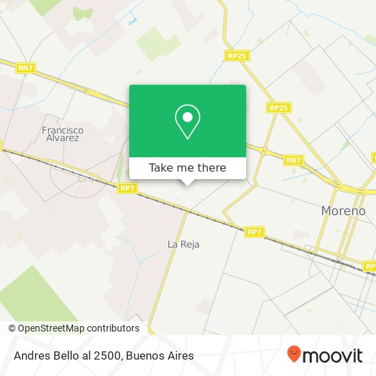 Andres Bello al 2500 map