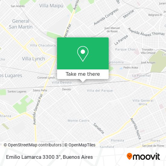 Mapa de Emilio Lamarca  3300 3°