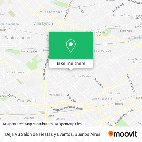 Deja Vú Salon de Fiestas y Eventos map