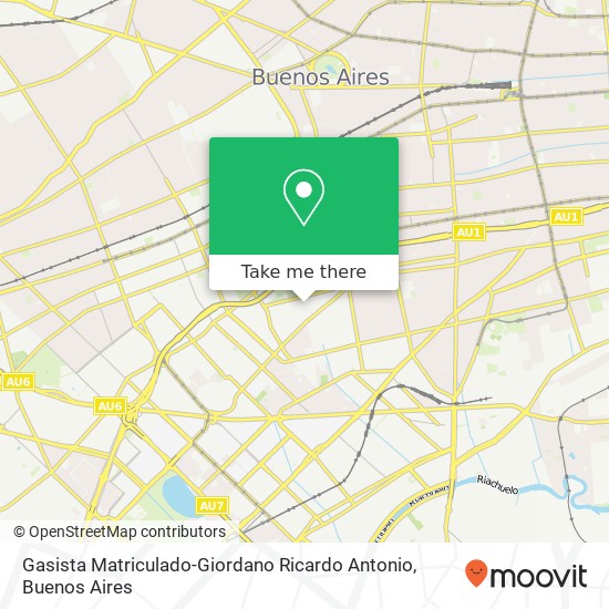 Gasista Matriculado-Giordano Ricardo Antonio map