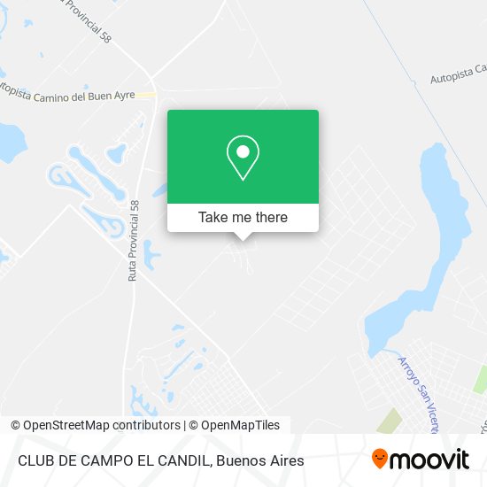 CLUB DE CAMPO EL CANDIL map