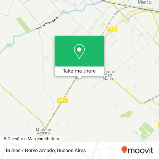 Bulnes / Nervo Amado map