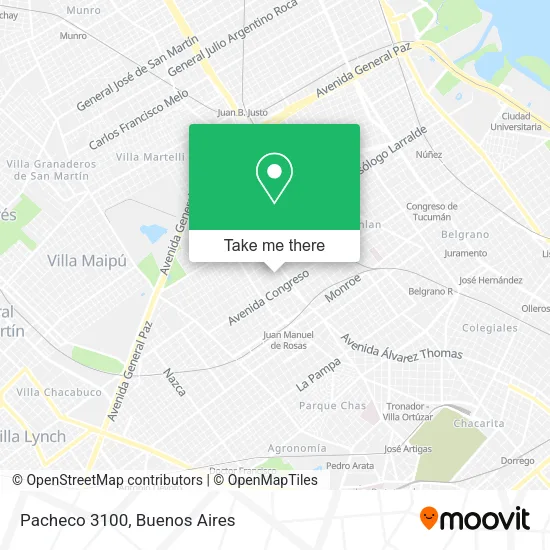 Pacheco 3100 map