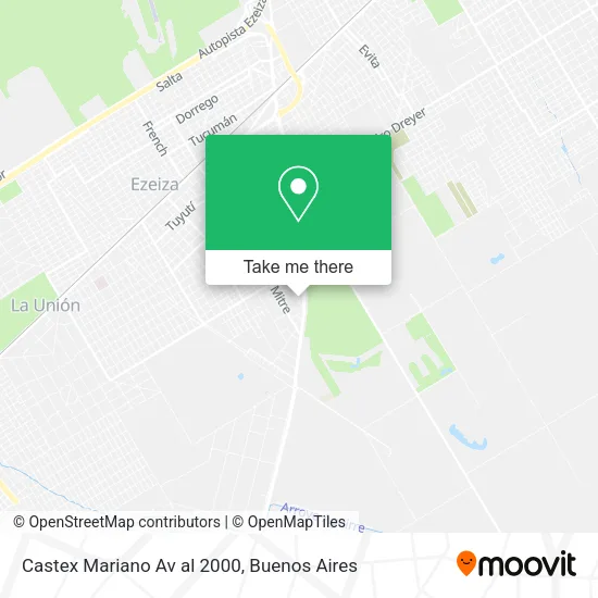 Castex Mariano Av  al 2000 map