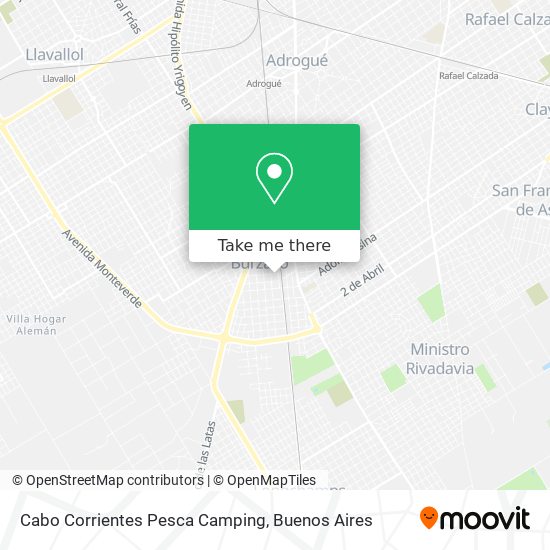 Cabo Corrientes Pesca Camping map