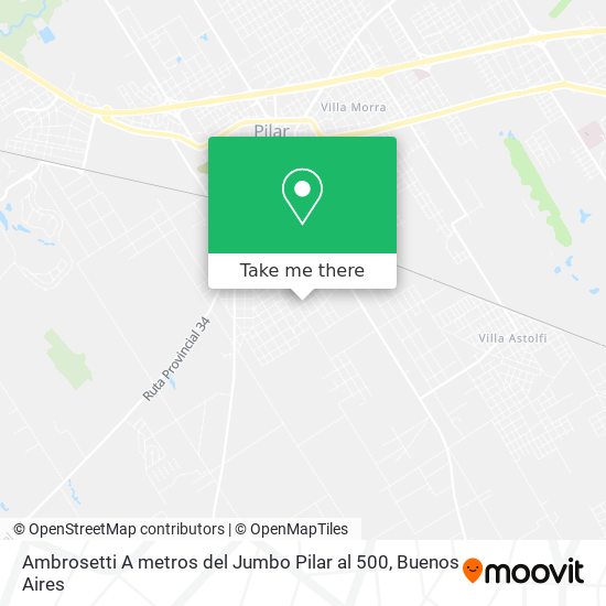 Ambrosetti  A metros del Jumbo Pilar al 500 map