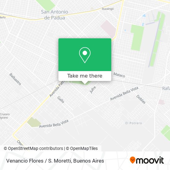 Venancio Flores / S. Moretti map