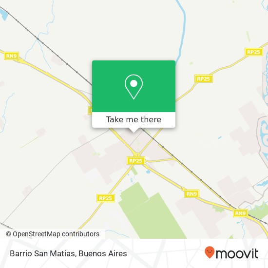 Barrio San Matias map