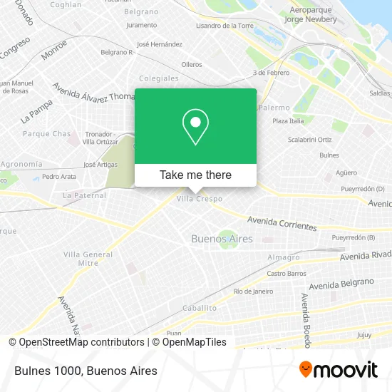 Bulnes 1000 map