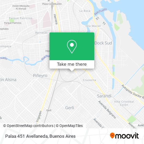 Palaa 451 Avellaneda map