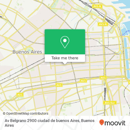 Av  Belgrano 2900 ciudad de buenos Aires map