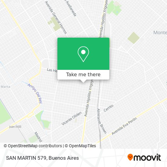 SAN MARTIN 579 map