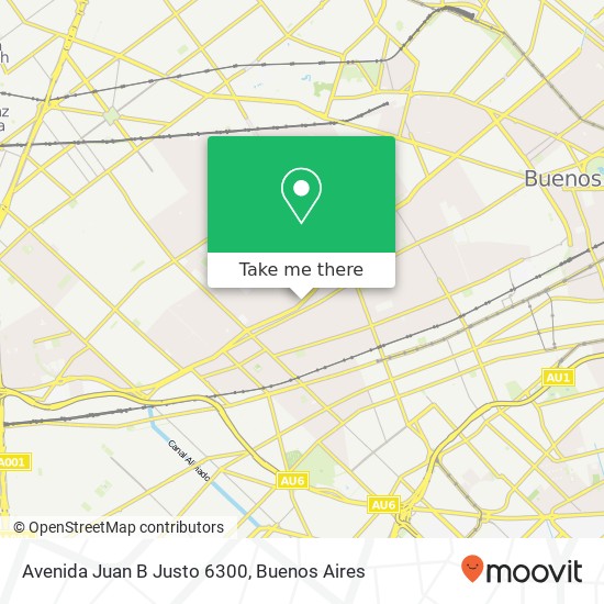 Avenida Juan B Justo 6300 map