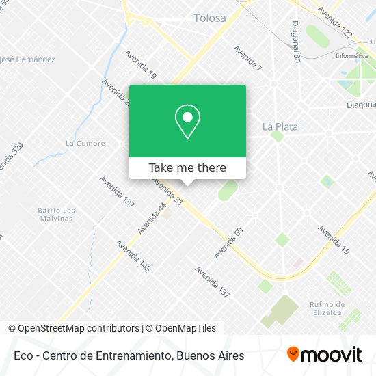 Eco - Centro de Entrenamiento map