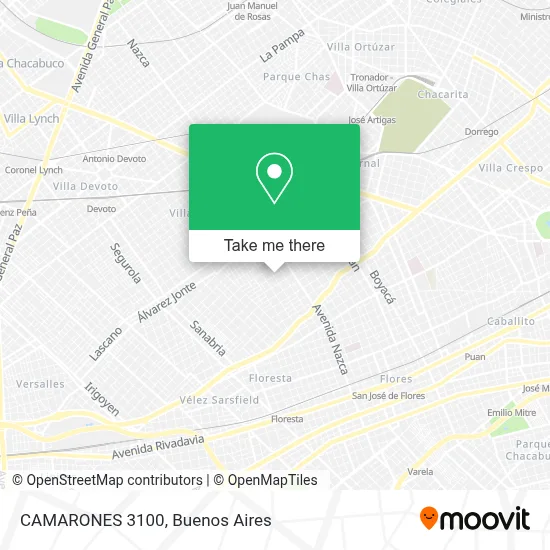 CAMARONES 3100 map