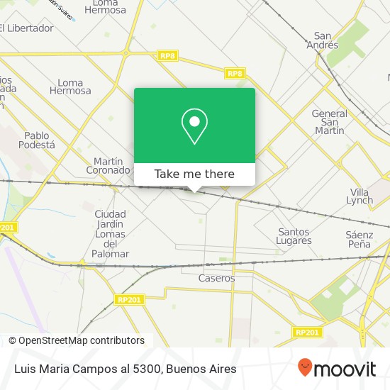 Mapa de Luis Maria Campos al 5300