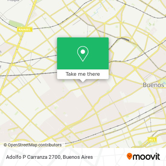 Adolfo P  Carranza 2700 map