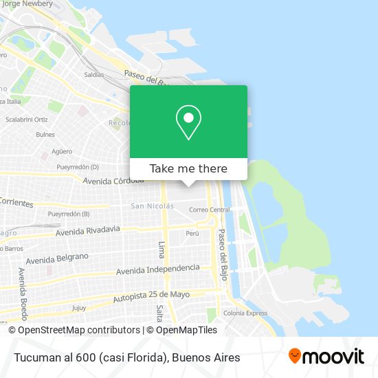 Mapa de Tucuman al 600 (casi Florida)