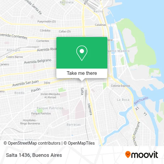 Salta 1436 map