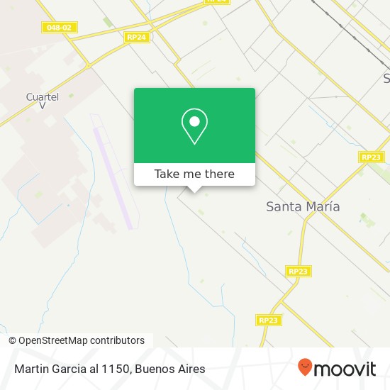 Martin Garcia al 1150 map