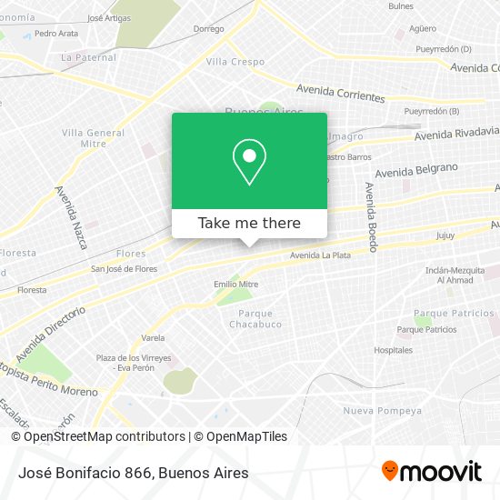José Bonifacio 866 map