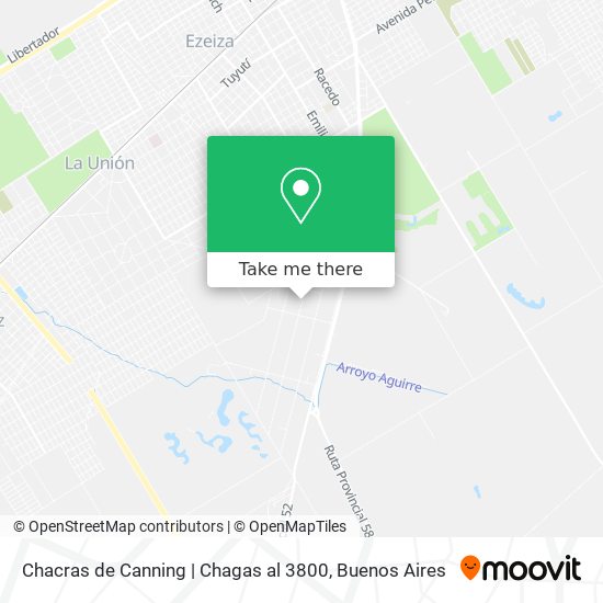 Chacras de Canning | Chagas al 3800 map