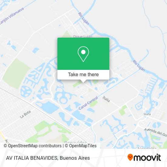AV ITALIA BENAVIDES map