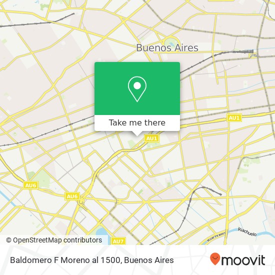 Baldomero F  Moreno al 1500 map