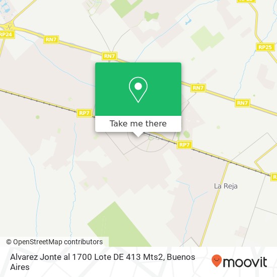 Alvarez Jonte al 1700 Lote DE 413 Mts2 map