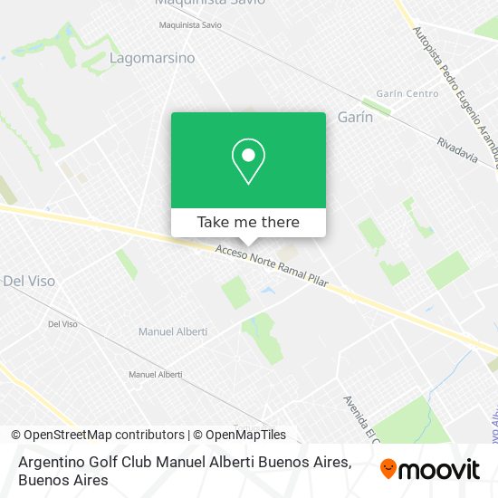 Argentino Golf Club  Manuel Alberti  Buenos Aires map