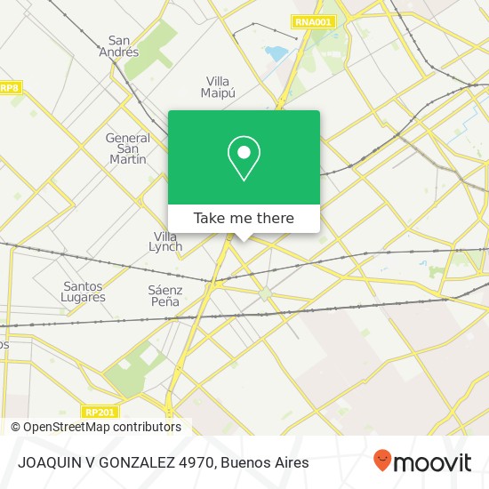 Mapa de JOAQUIN V GONZALEZ 4970