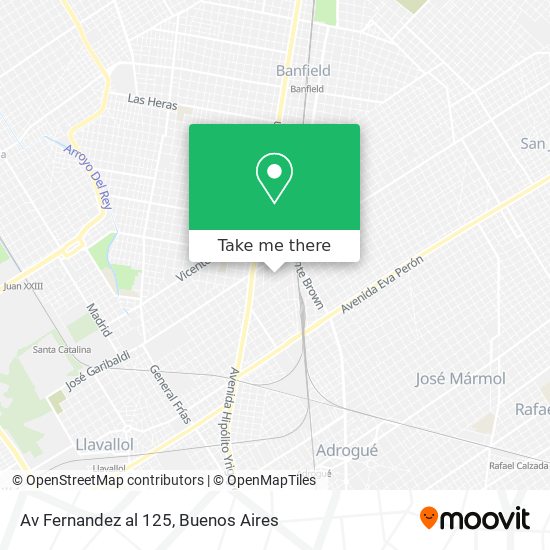 Av Fernandez al 125 map
