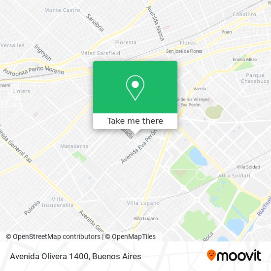 Avenida Olivera 1400 map