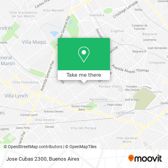 Jose Cubas 2300 map