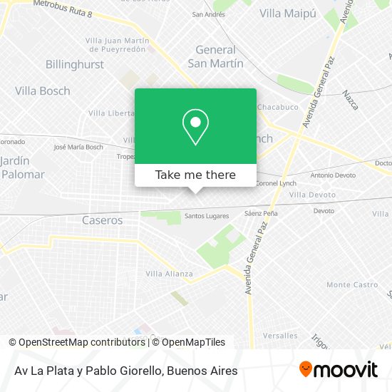 Av  La Plata y Pablo Giorello map