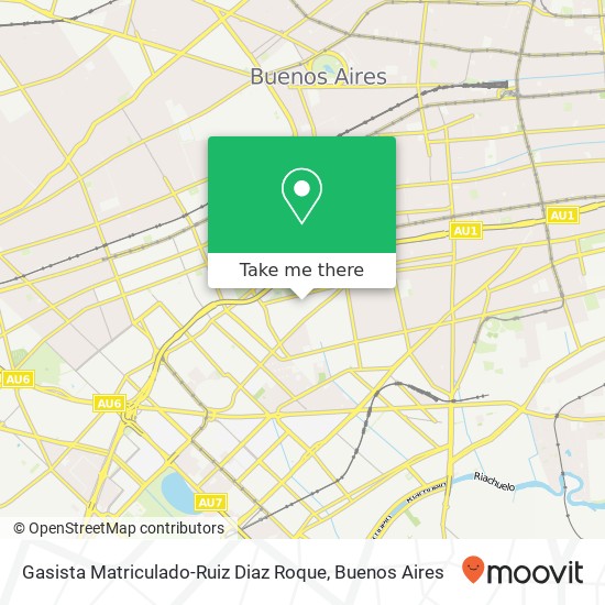 Gasista Matriculado-Ruiz Diaz Roque map