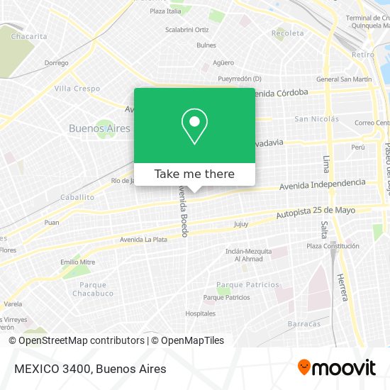 MEXICO 3400 map