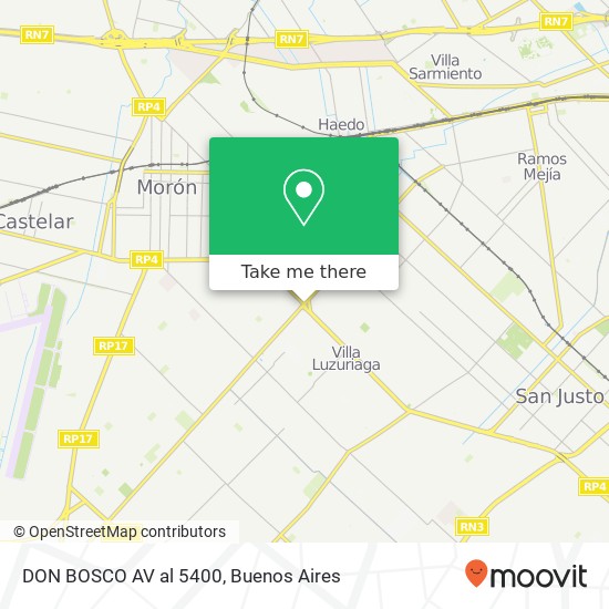 DON BOSCO  AV  al 5400 map