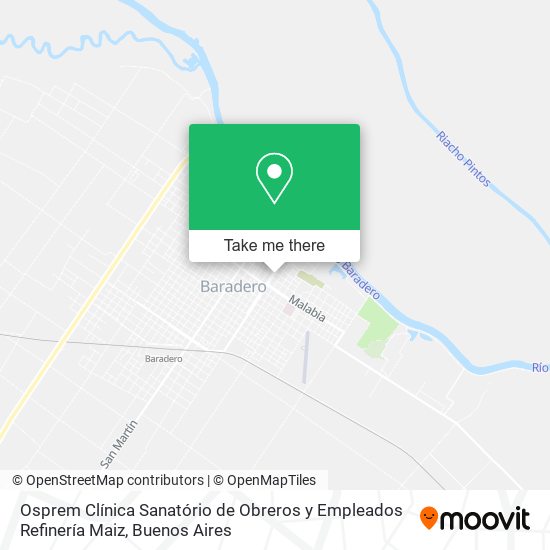 Osprem Clínica Sanatório de Obreros y Empleados Refinería Maiz map