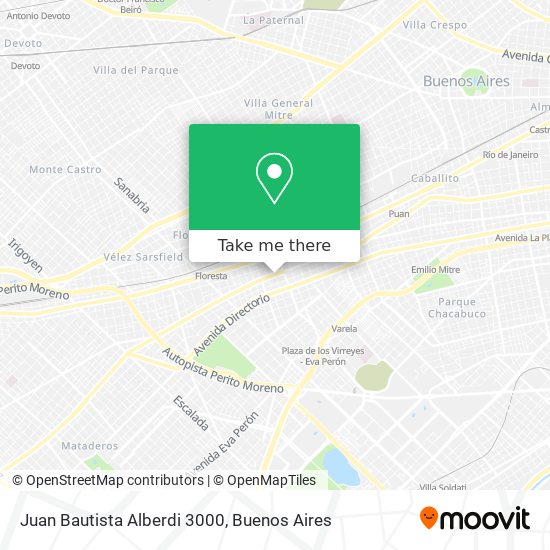 Juan Bautista Alberdi 3000 map