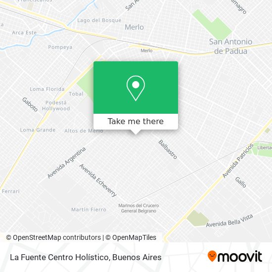 La Fuente Centro Holístico map