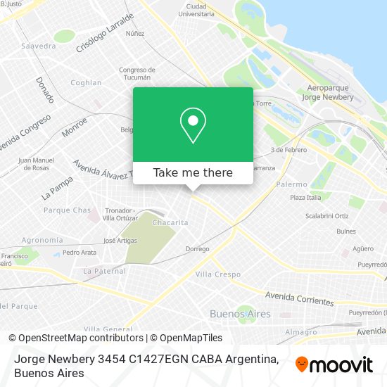 Jorge Newbery 3454  C1427EGN CABA  Argentina map