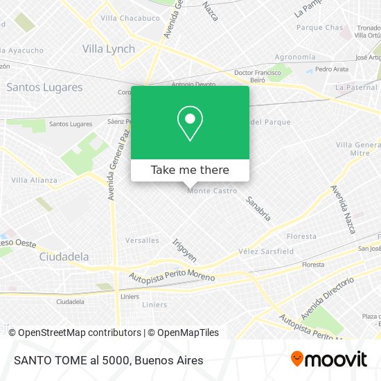 Mapa de SANTO TOME al 5000