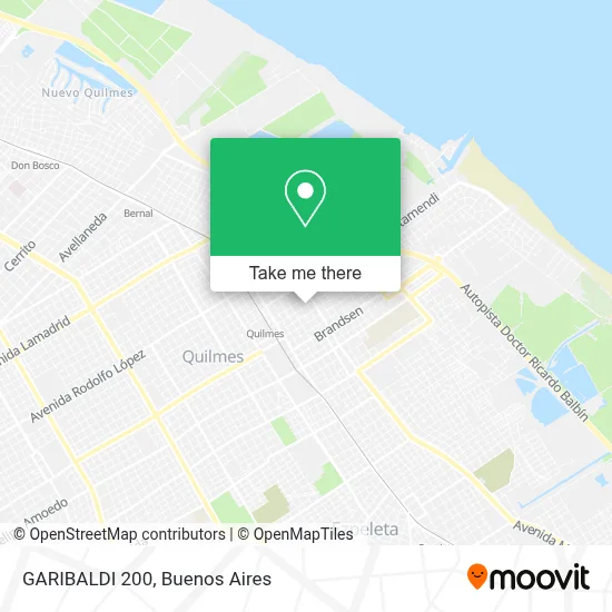 GARIBALDI 200 map
